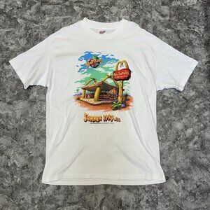 Vintage 90s 1994 Summer The Flintstones McDonald's Single Stitch T-Shirt XL